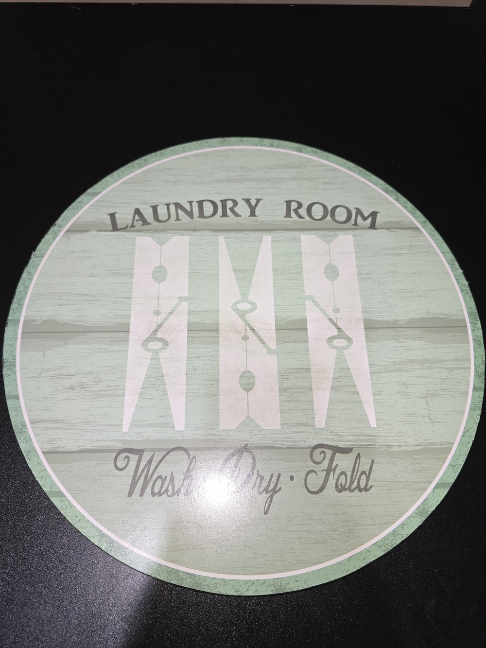 🔥Bundle 10 for $20🔥 Laundry Room Wall Sign in Mint Green - Wash Dry Fold Plaque